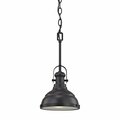 Thomas Lighting Blakesley 1-Light Pendant In Oil Rubbed Bronze With Frosted Glass CN200151